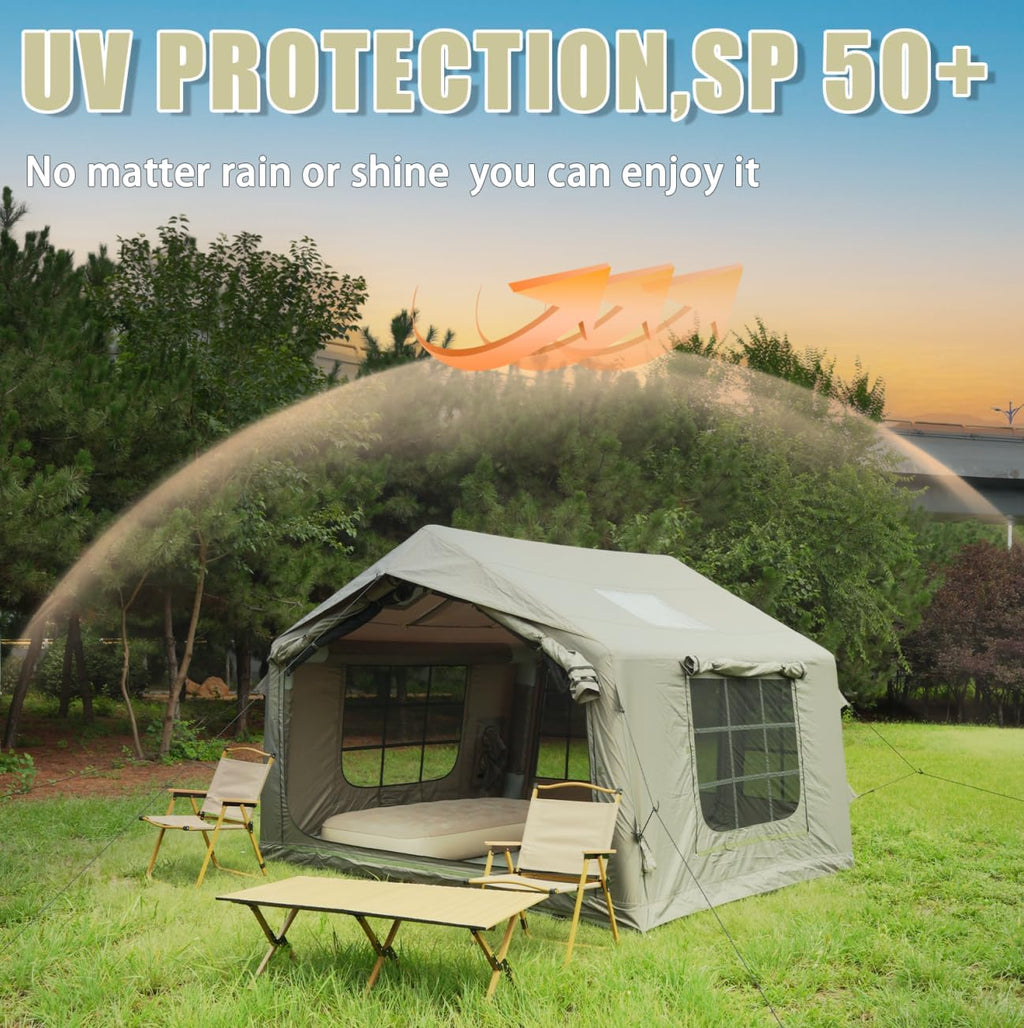 Inflatable Tent with Skylight & Stove Jack,Blow Up Tents, Hot Tent