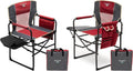 SUNNYFEEL Oversized Camping Directors Chair 2 Pack, Portable Folding Lawn Chairs for Adults Heavy Duty with Side Table,Pocket for Beach, Fishing,Picnic,Concert Outdoor, Foldable Camp Chairs