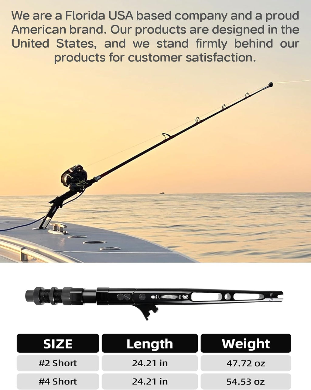 BLUEWING Adjustable Bent Rod Butt Hard Anodized Aluminum Alloy Rod Butt with Adjustable Angles at 0°, 30°, and 60°, Black