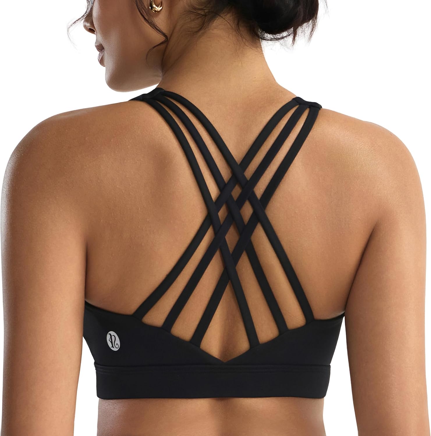 RUNNING GIRL Cross Back High Impact Sports Bras for Women