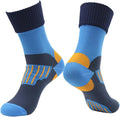 RANDY SUN Waterproof Breathable Socks, [SGS Certified] Unisex Skiing Trekking Hiking Wading Trail Socks Blue Large