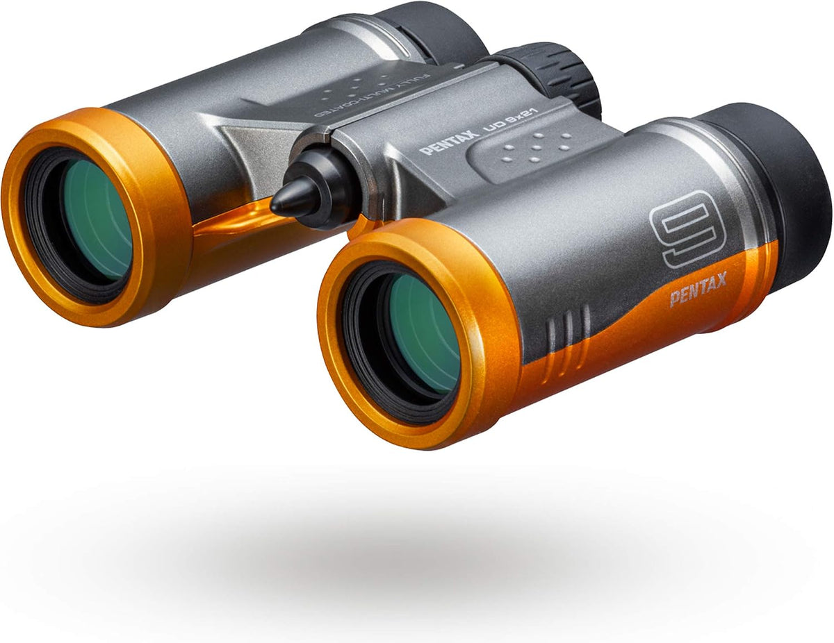 PENTAX Binoculars UD 10x21- Black. 10x magnification with roof prism. Bright and clear viewing, lightweight with Multi-coating to acheive excellent image performance. For concerts, sports and safari