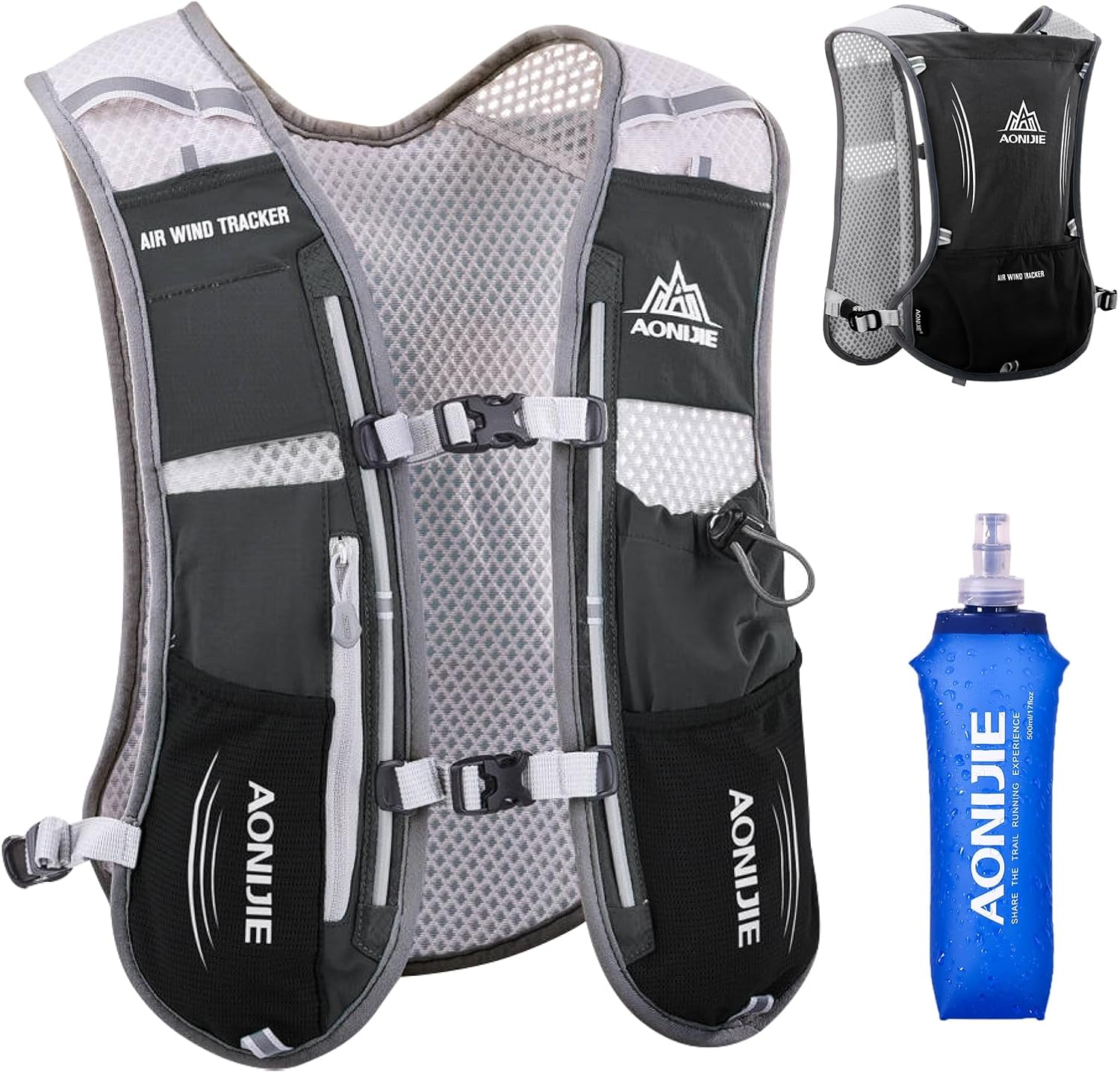 TRIWONDER Running Vest Hydration Pack Backpack for Men & Women, Lightweight Trail Marathon Run Race Vest for Cycling Jogging