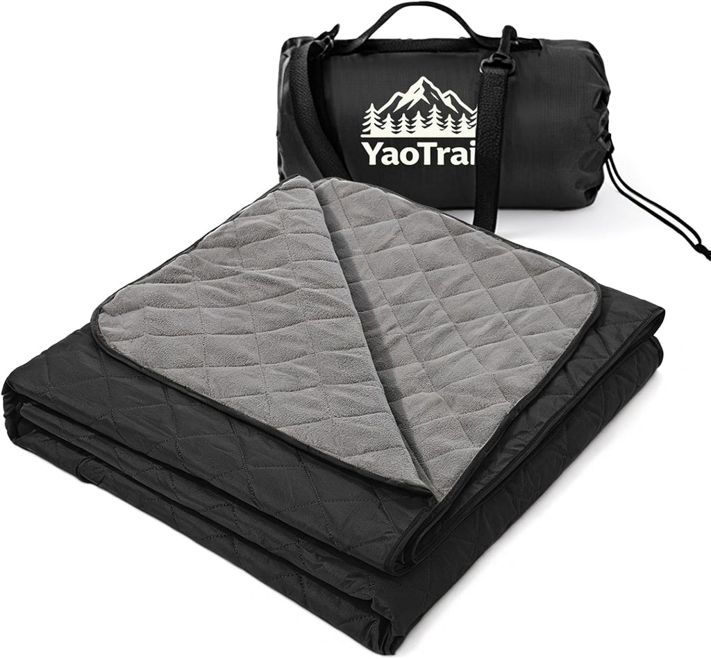 Waterproof Camping Blankets, Reversible Picnic Blanket 79x57 in