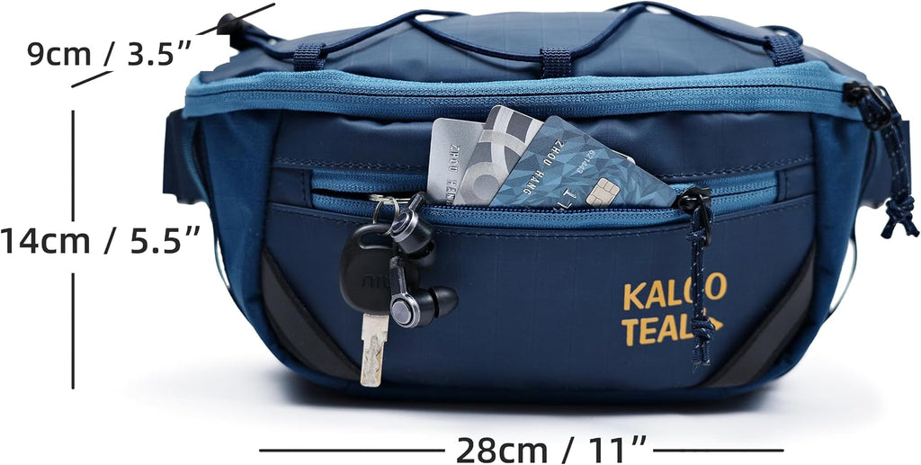 Travel Fanny Pack 3L, Crossbody Adjustable Strap, Padded Back, Water Repellent