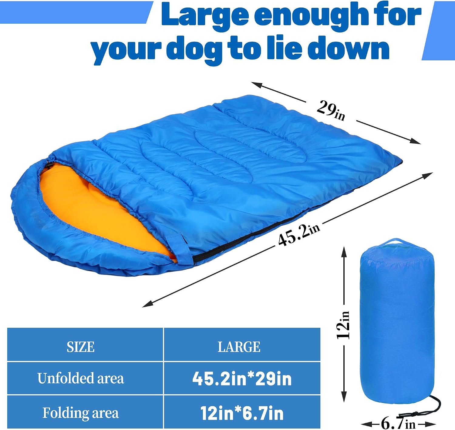 Lifeunion Dog Sleeping Bag with Storage Bag