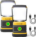 LED Camping Lantern, Consciot C02 USB-C Rechargeable Camping Lights, 1500LM, 5 Light Modes, Up to 100H Run Time, IPX4 Waterproof, Dimmable Tent Lights for Power Outages