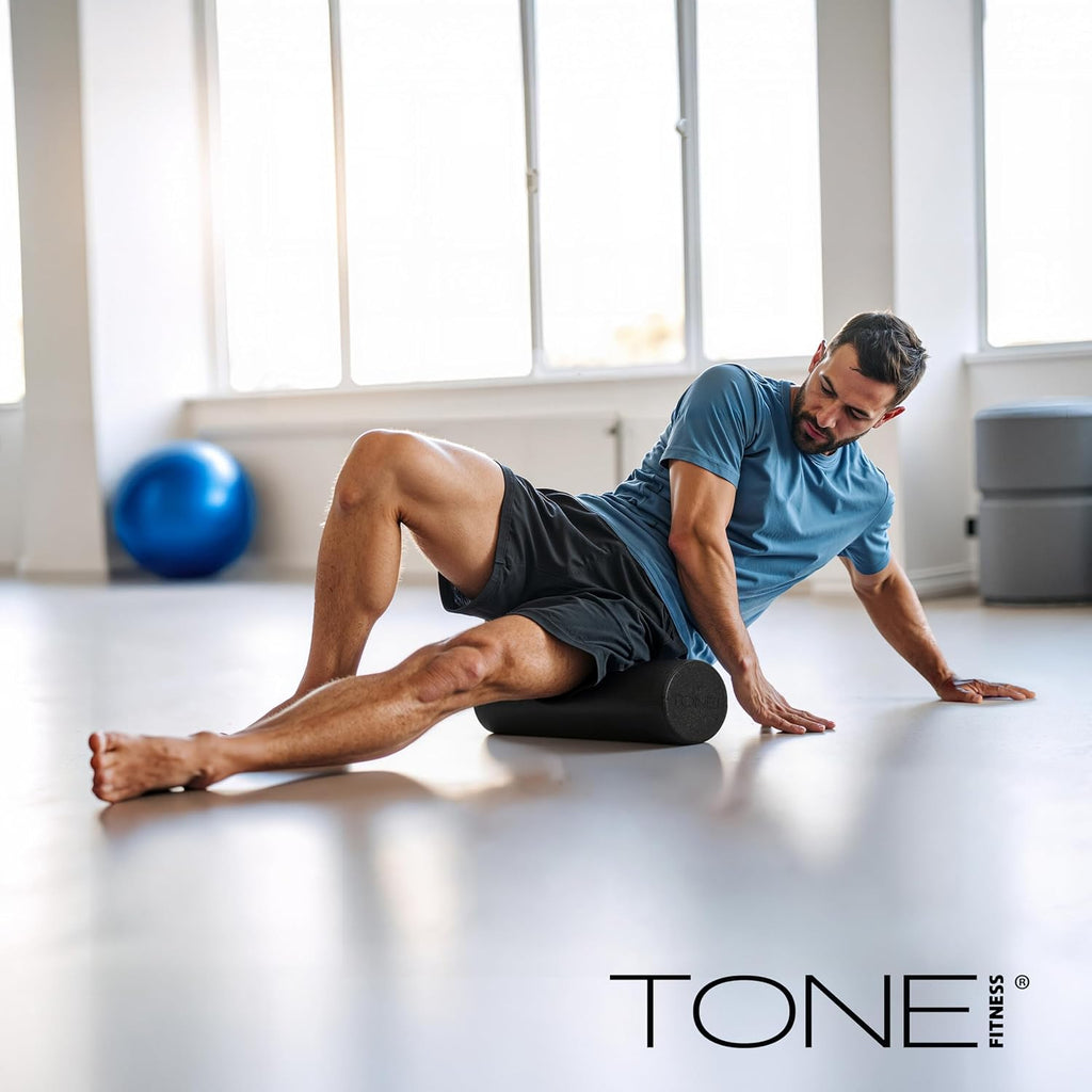 TONE Fitness Firm High-Density Foam Roller for Exercise, Massage & Recovery