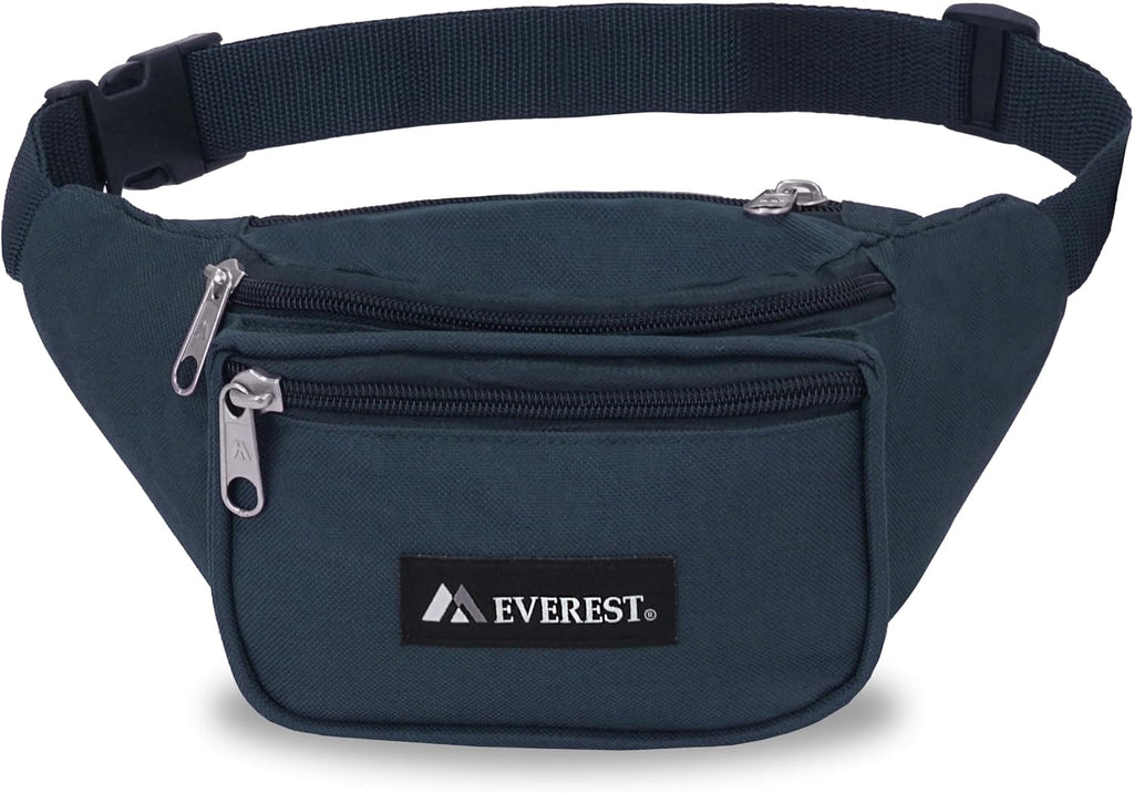 Everest Signature Waist Pack - Medium, Navy, One Size,044MD-NY