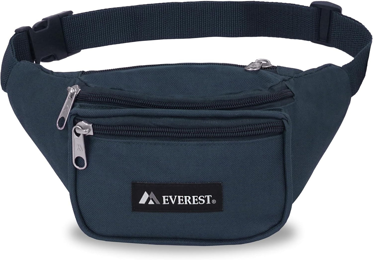 Everest Signature Waist Pack - Medium, Navy, One Size,044MD-NY