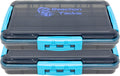 Reaction Tackle Premium Tackle Trays, Water Resistant Fishing Tackle Box Organizers with Triple Clip Closure, Removable Dividers and Clear View Design - 3700 (2-Pack)