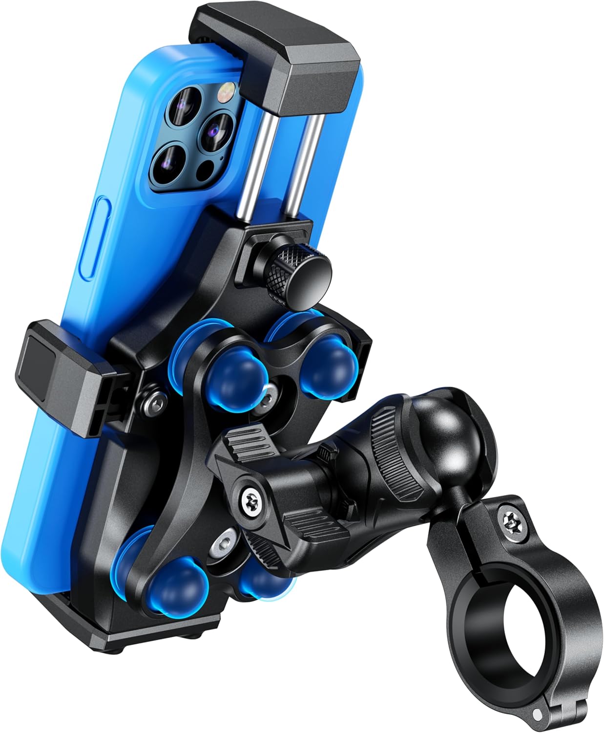 Kewig Motorcycle Phone Mount with Vibration Dampener & Secure Lock