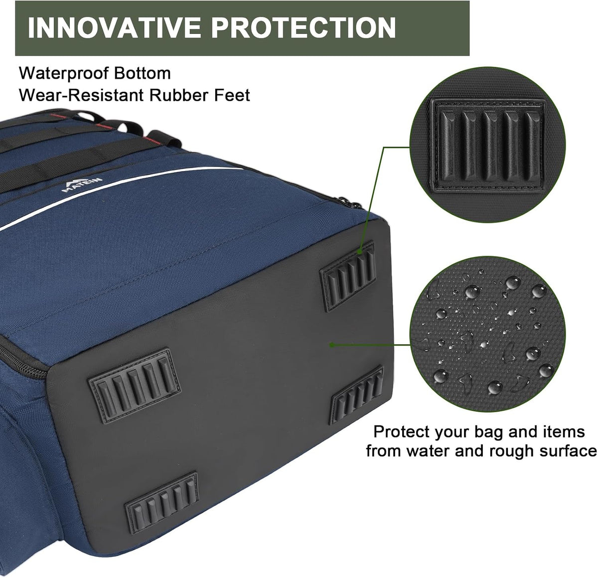 MATEIN Fishing Backpack, Tackle Storage Bag with Rod Holders & Cooler