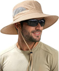 FURTALK Mens Bucket Sun Hat UPF Protection Wide Brim Breathable Fishing Hat