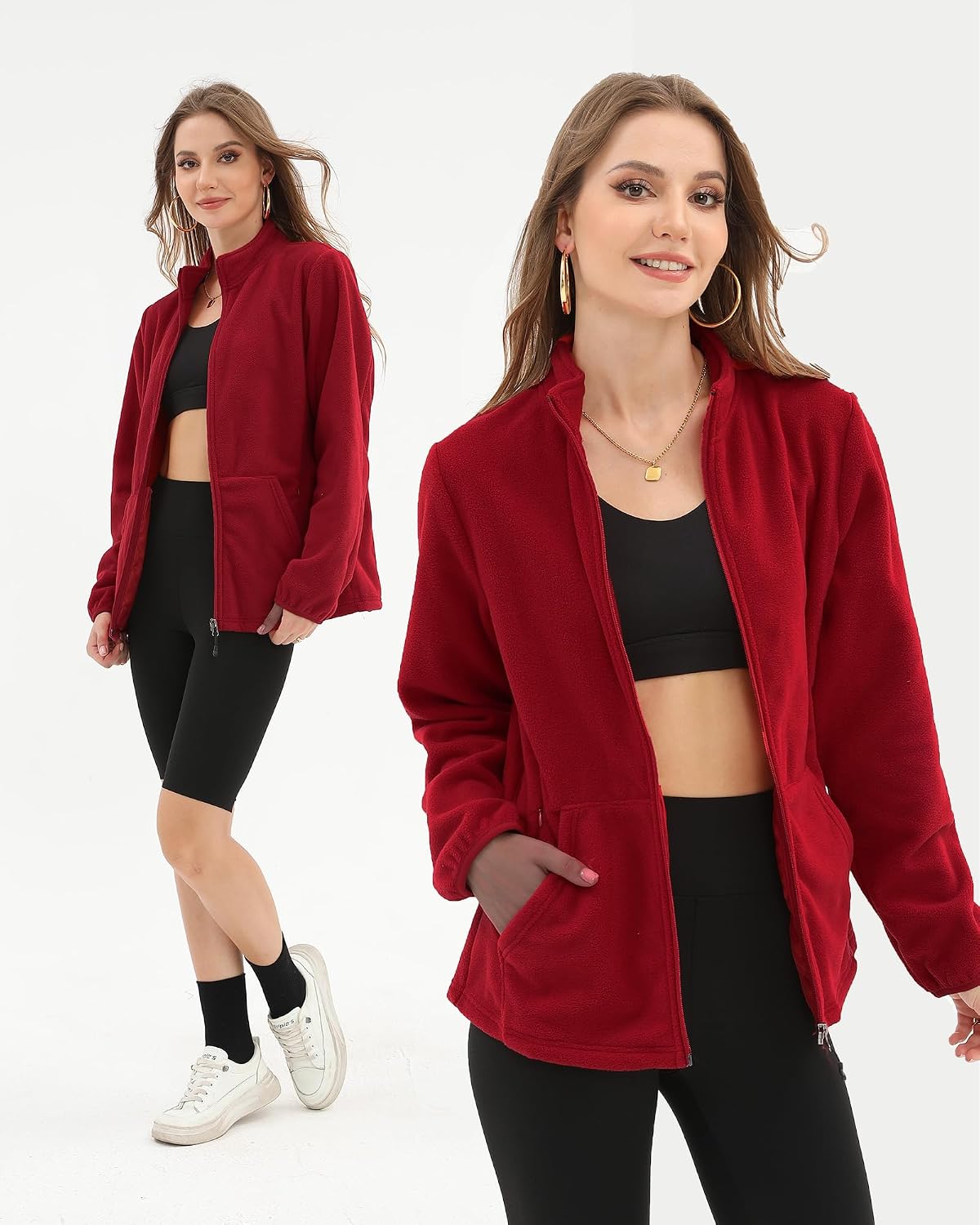 Argstar Women's Fleece Jacket 6 Pockets (XS-2XL)