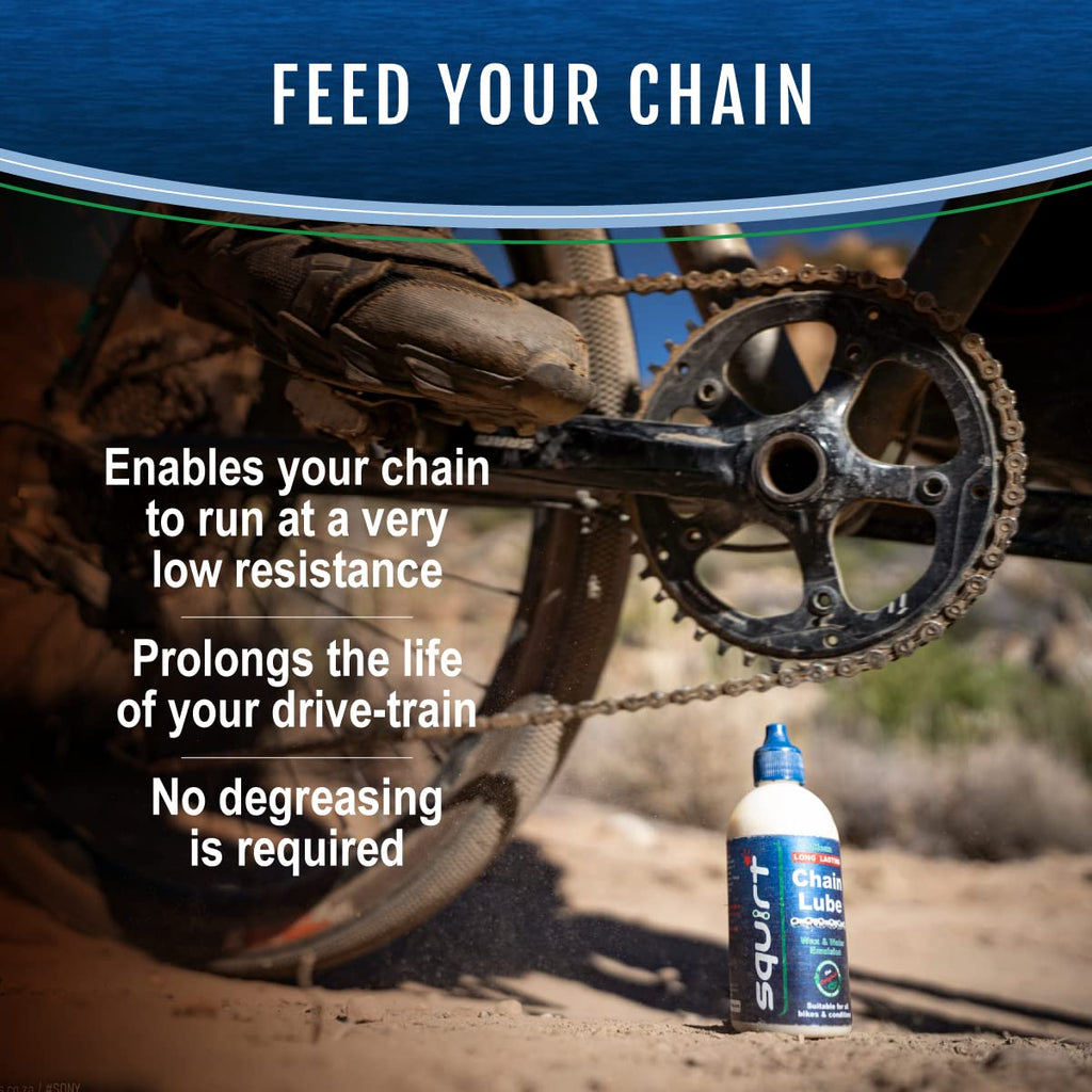 Squirt Chain Lube for Bikes 2 Pack (120ml) – Long-Lasting Lubricant for All Bike Chains – All-Weather Dry Lube to Reduce Noise & Chainsuck – Bicycle Tools & Maintenance Aid