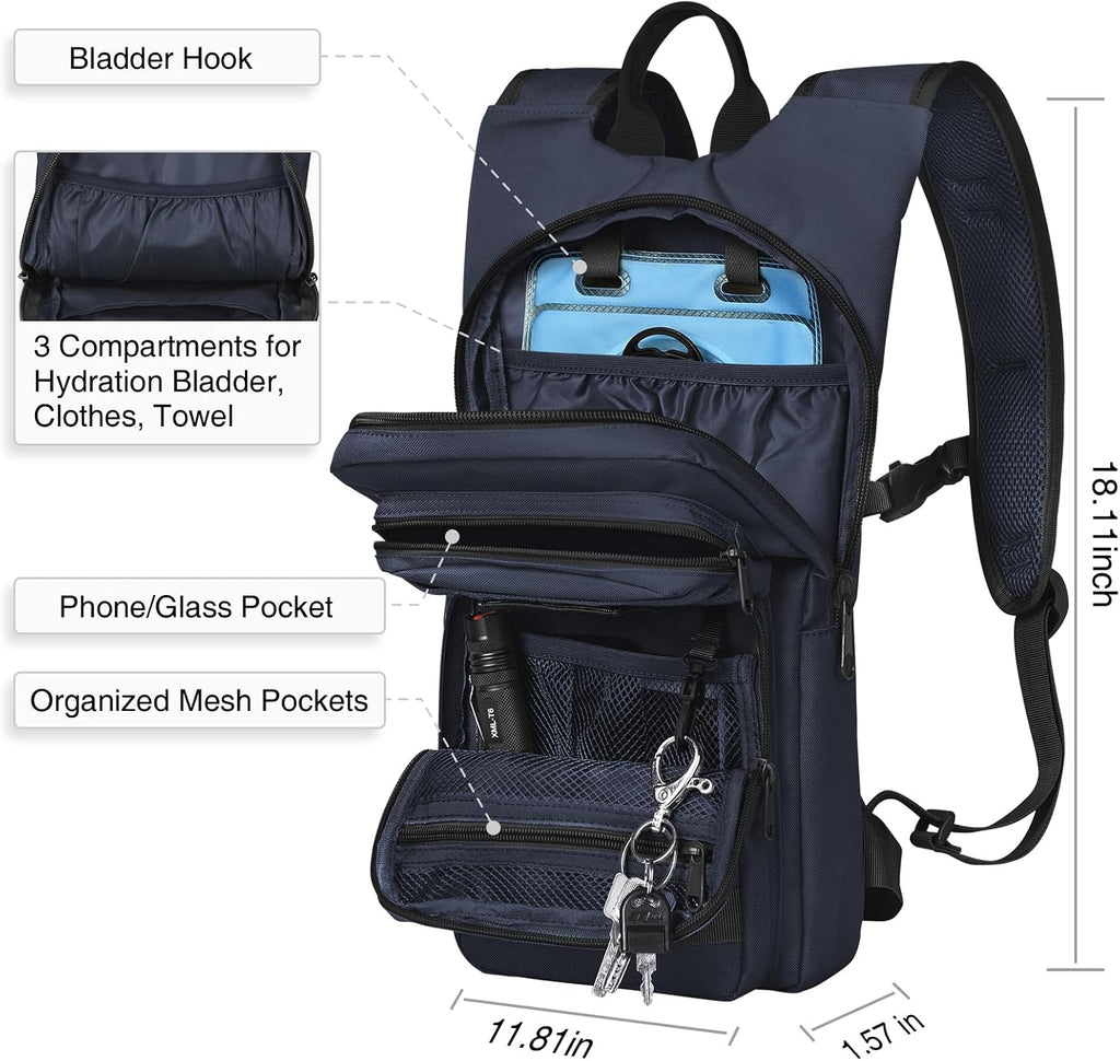 NOOLA Hydration Backpack with 3L Water Bladder, Tactical Pack for Hiking