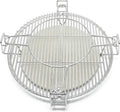 Cooking Grates with Ceramic Heat Deflectors System for Kamado Joe Classic, Coyote The Asado Cooker, Char-Griller Akorn Charcoal Grill