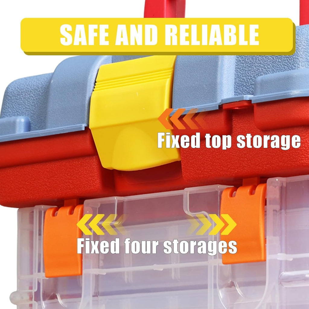 Torin Portable Tool Box, Small Parts Organizer with Drawers, tackle box