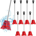 Loosh 8 Pcs 11" Paint Stirrer for Drill, Paint Mixer Attachment, Red