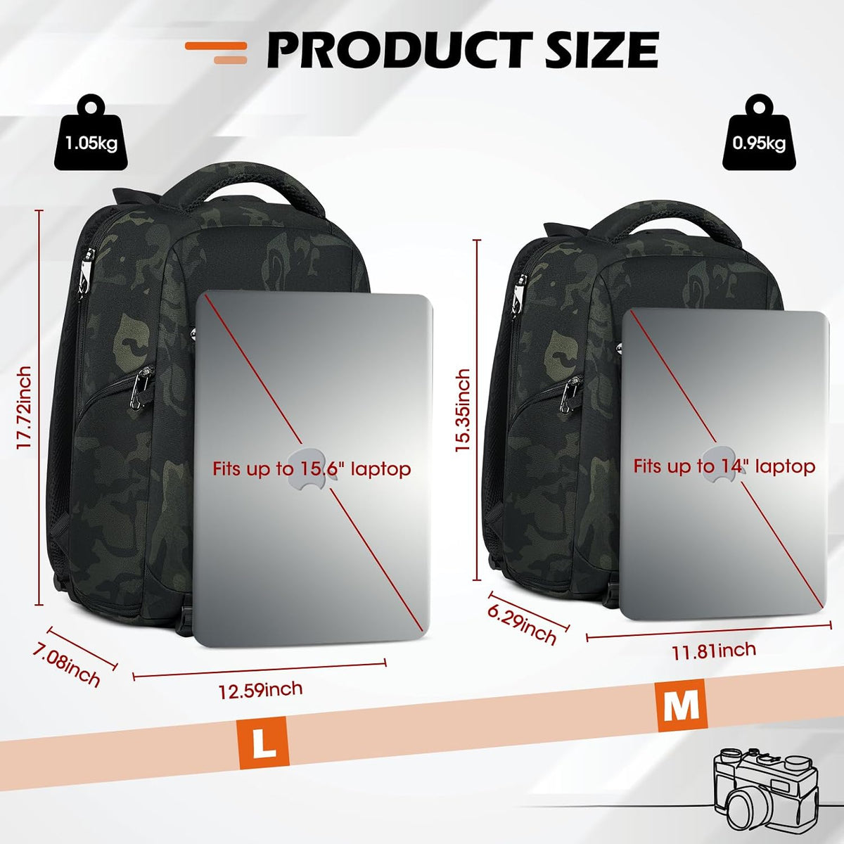 SDYSM Camera Bag Backpack Professional for DSLR SLR Mirrorless Camera