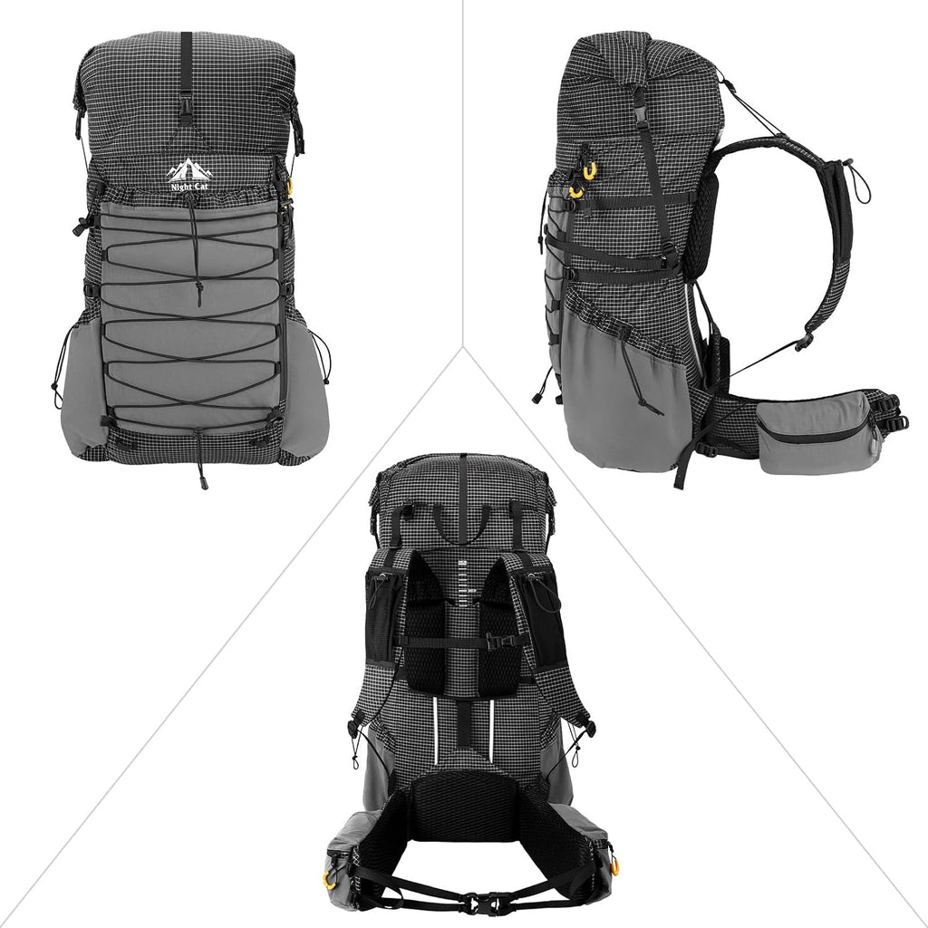Night Cat Internal-frame Hiking Backpcack: 50l - 70l Backpack Lightweight