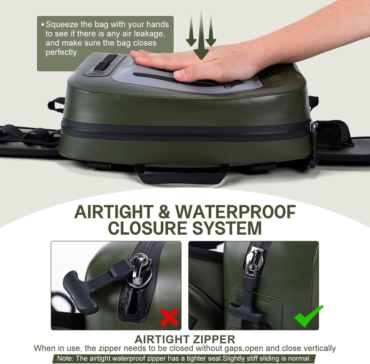 Goture Waterproof Fishing Waist Pack, 900D TPU Tackle Bag