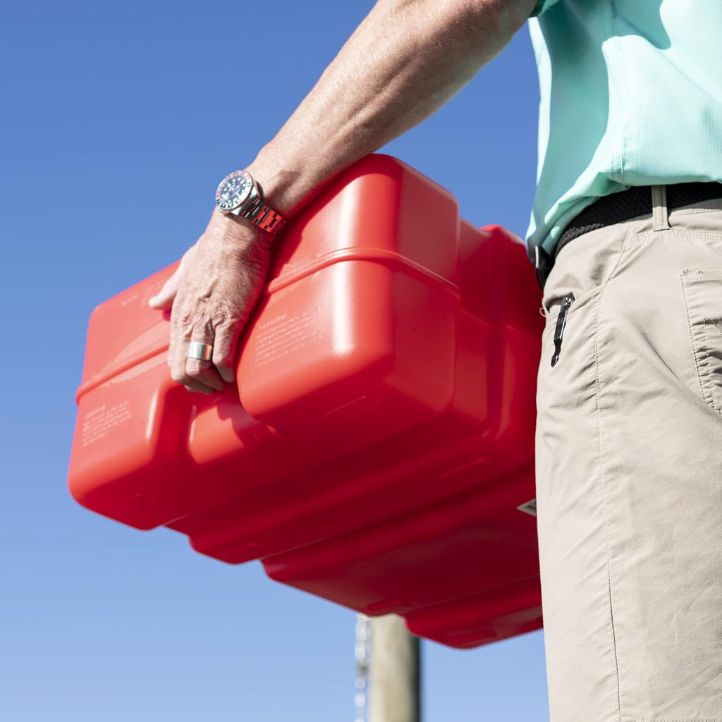 Scepter 12 Gallon Portable Marine Gas Can, Large Capacity Boat Fuel Tank