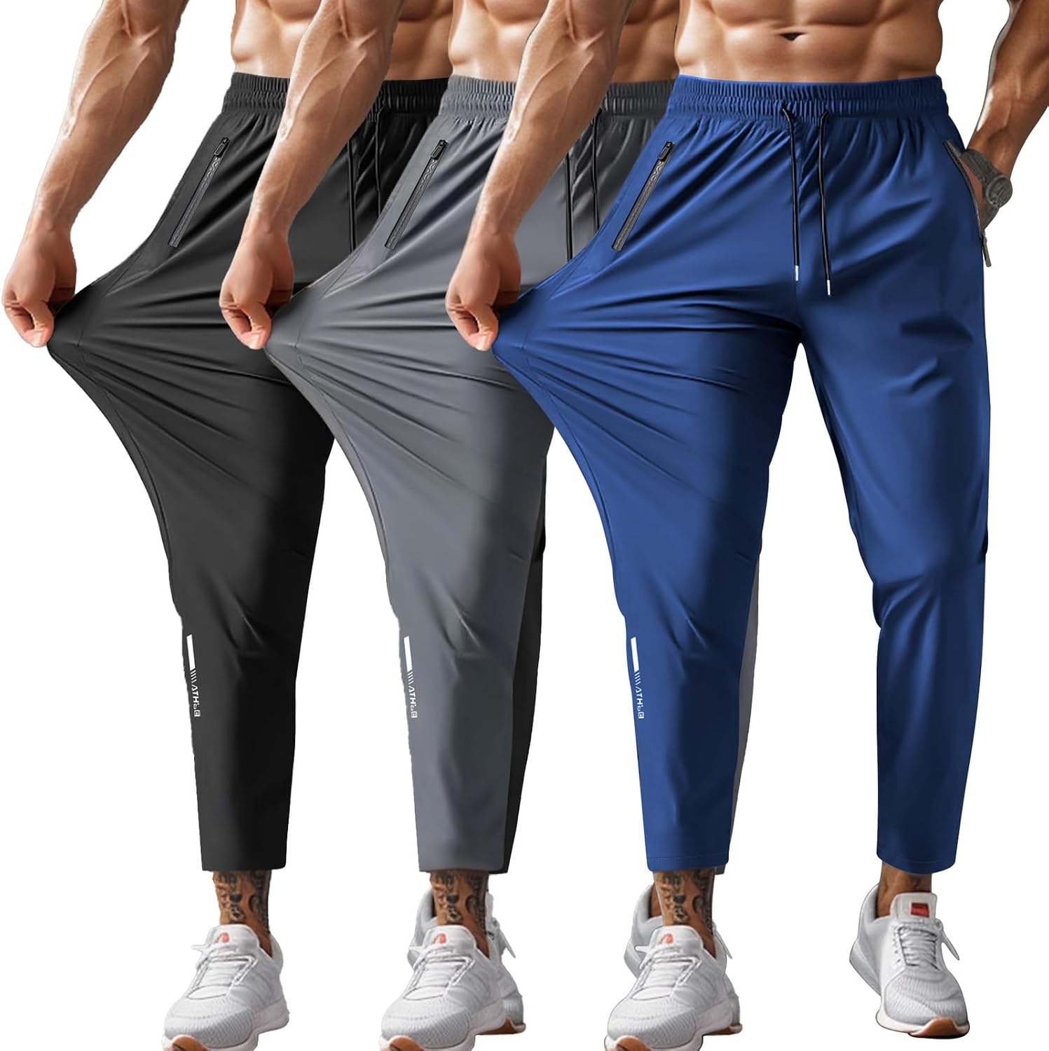 Hidkat Men's Hiking Pants Quick-Dry Lightweight Sweatpants