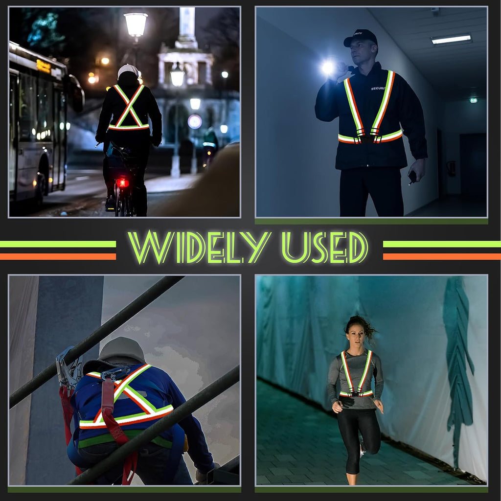 Hercicy Reflective Running Vests, Safety Vest Straps
