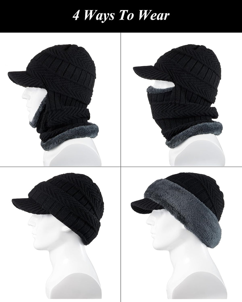 Syhood Winter Balaclava Ski Mask Fleece Lined