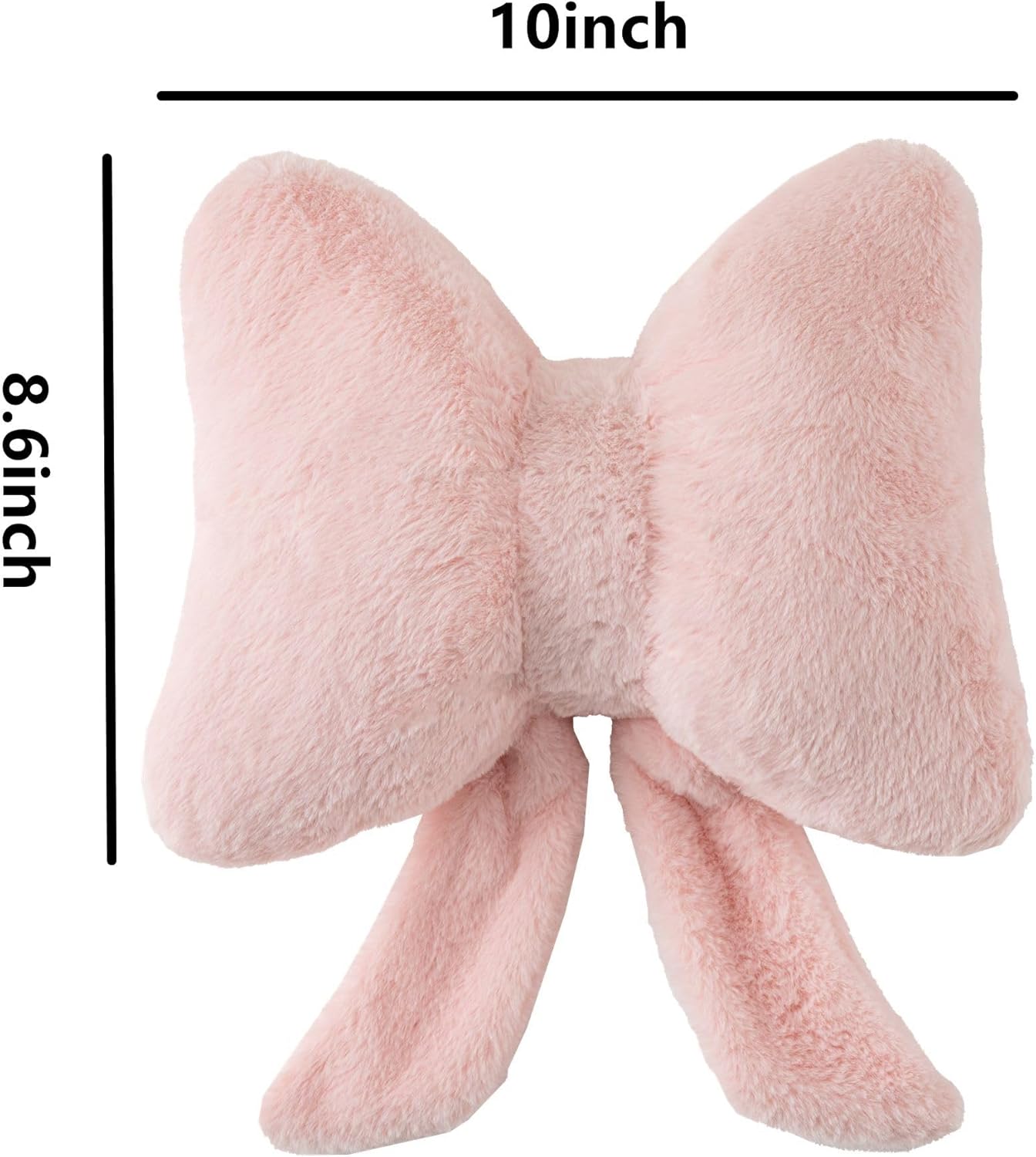 Room Decor Home Decor Bow Throw Pillows Decorative Pillows,Pink 10*8inch