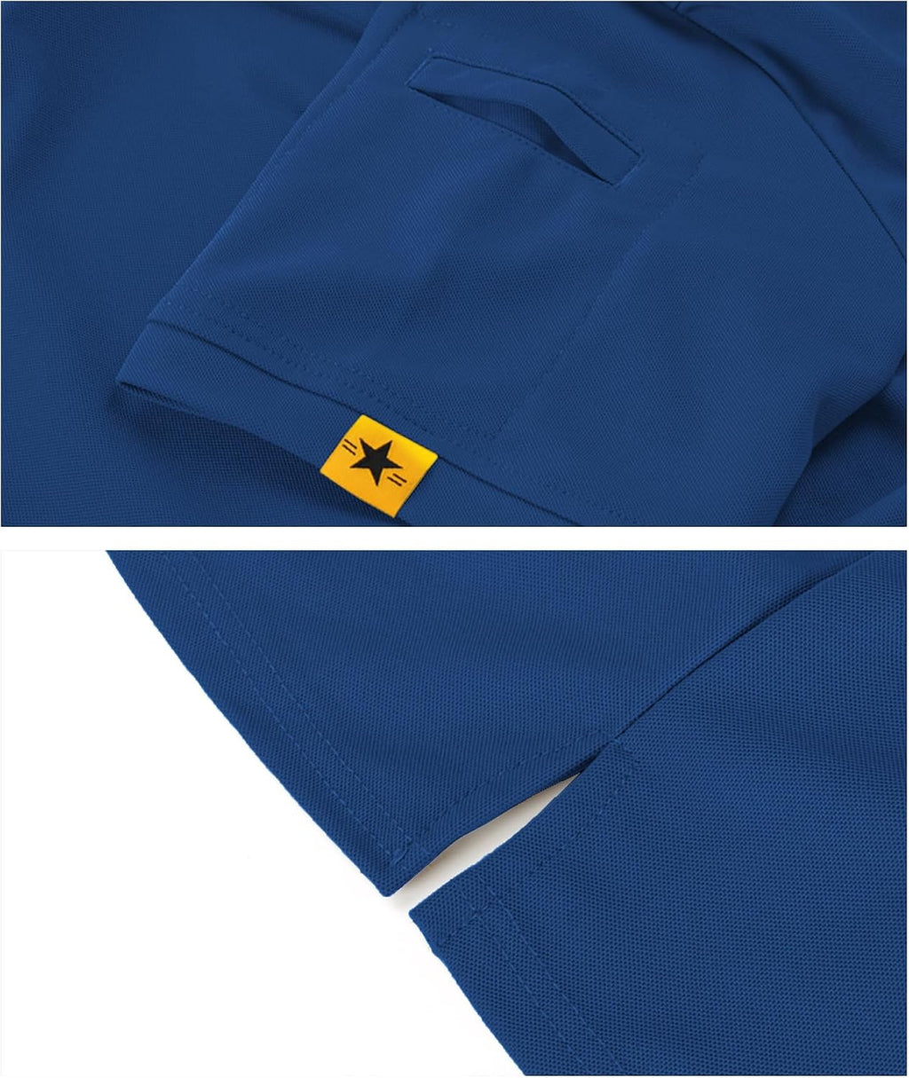SCODI Mens Polo Shirts Short Sleeve Athletic Casual Golf Collared T-Shirt
