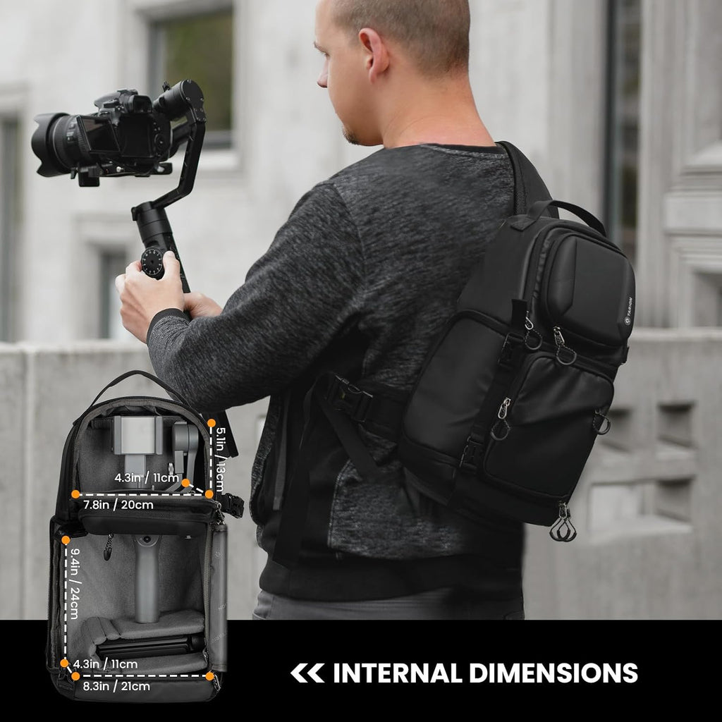 TARION Camera Sling Bag Compact Photography Shoulder Bag, Black TR-S