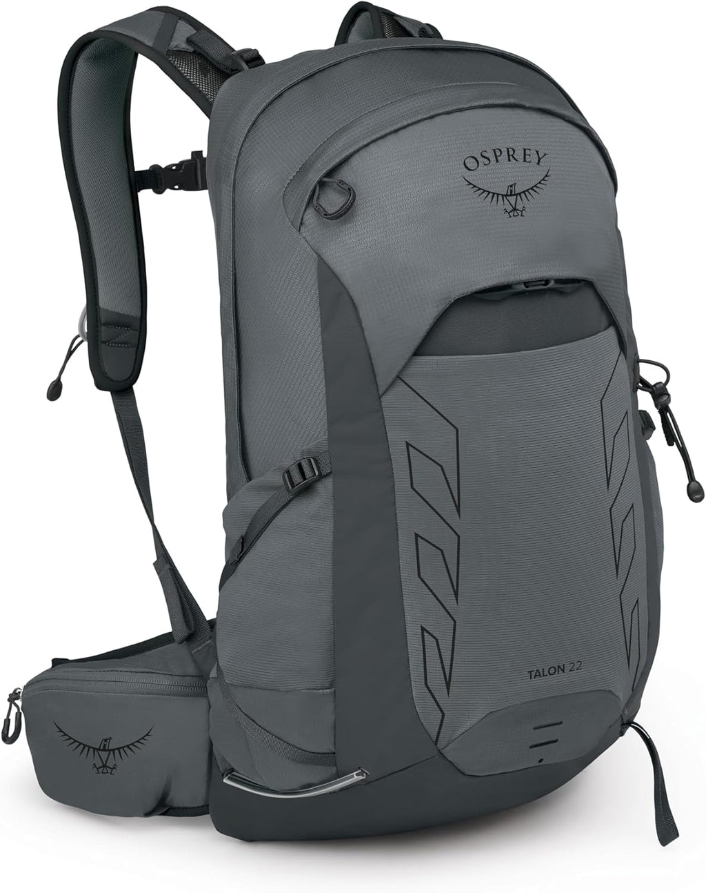 Osprey Talon 22L Men's Lightweight Hiking Backpack, Gray OS