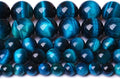 10mm 36PCS Blue Tiger Eye Beads Natural Stone Gemstone Spacer Loose Beads for Jewelry Making DIY Bracelet Semi Precious Beads Strand 15 inches