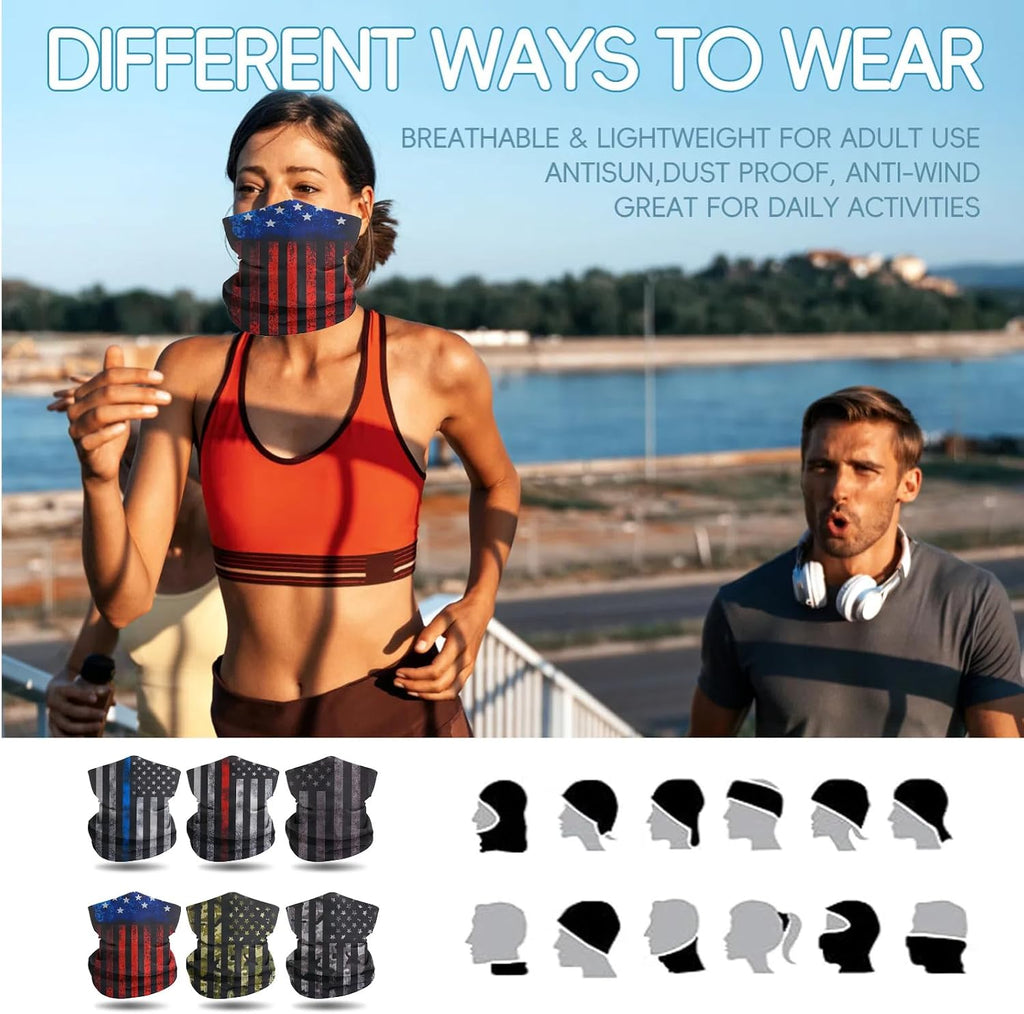 Neck Gaiter Balaclava Bandana Face mask, Sun Wind protection, Cycling, Running, Hiking Sports, for Men & Women
