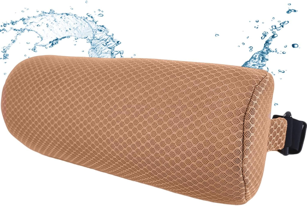 1 Pack Headrest Pillow for Patio Chaise Lounge,Recliner,Beach Chair,Brown