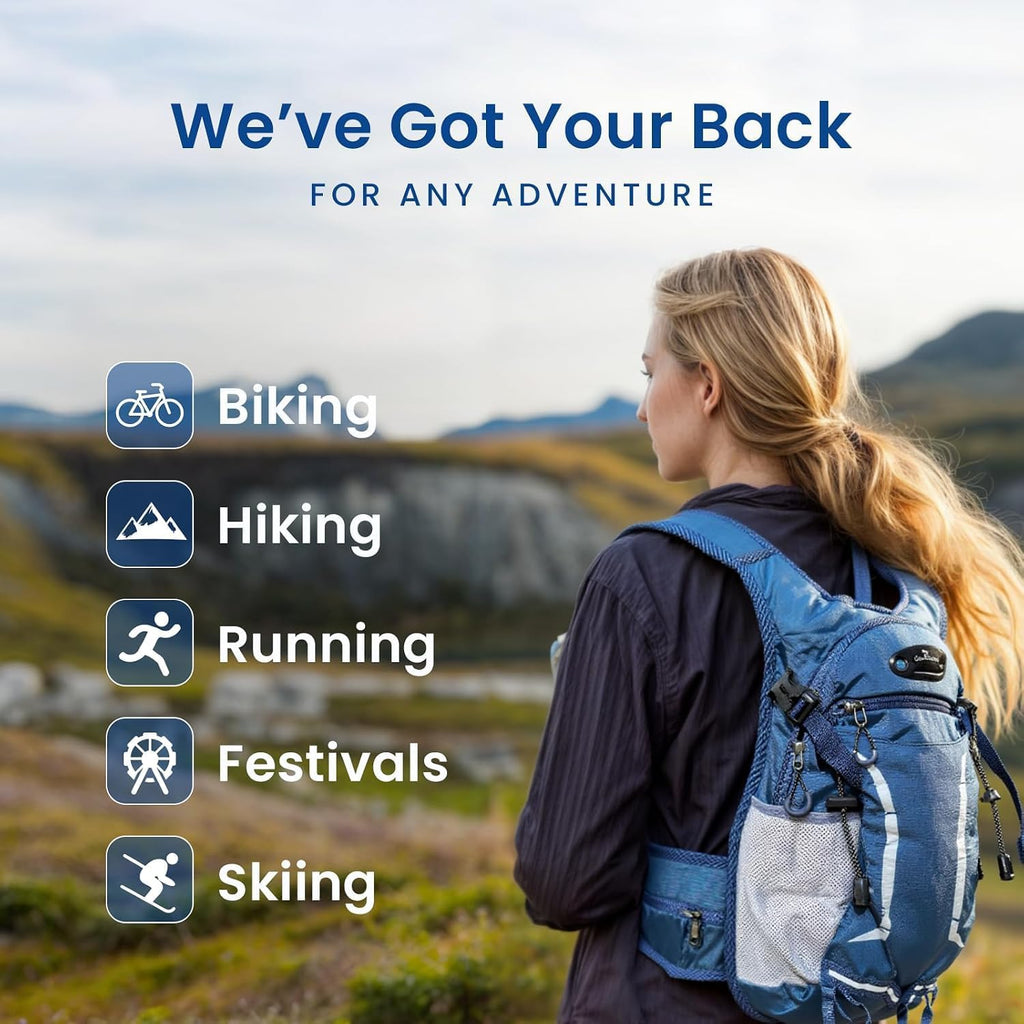 12L Hydration Backpack for Men Women,Lightweight Hydration Pack with 2L Water Bladder, Water Backpack for Cycling,Hiking,Rave,Biking and Running Outdoor Activities