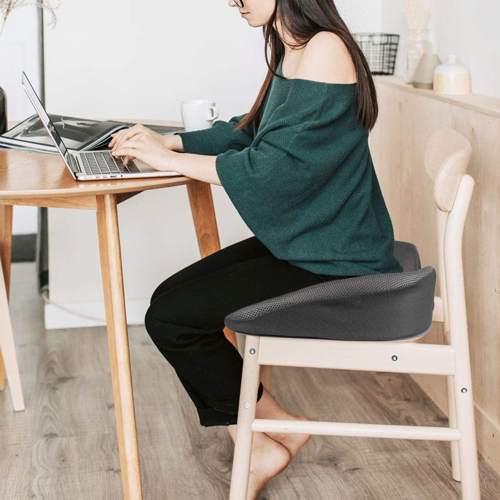 LOUTYTUO Seat Cushion Pillow,100% Memory Foam and Washable Cover,for Office Chair,Car Seat and Wheelchair, Soft Support Seat Cushion
