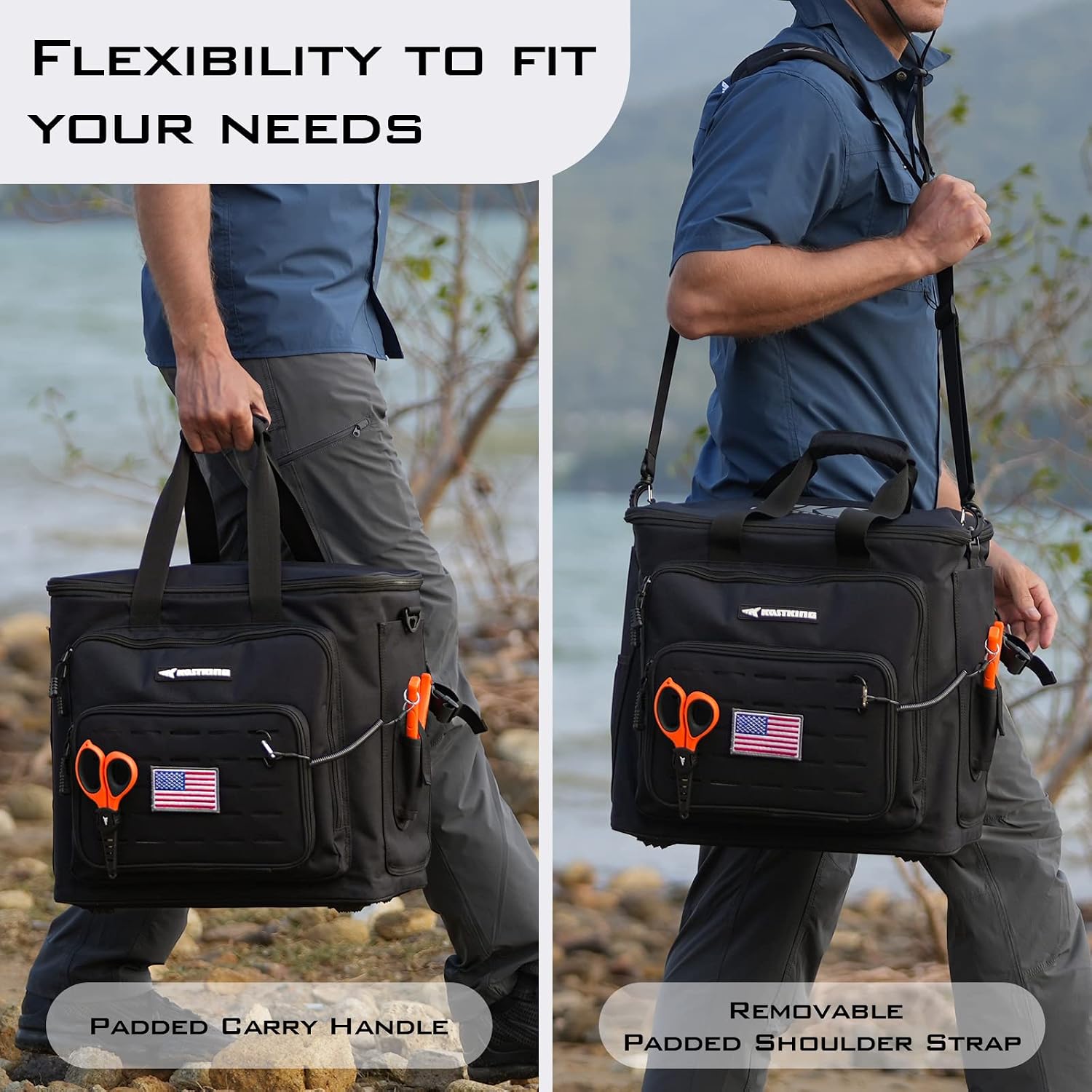 KastKing KarryAll Fishing Tackle Bag, Saltwater & Freshwater Gear Storage