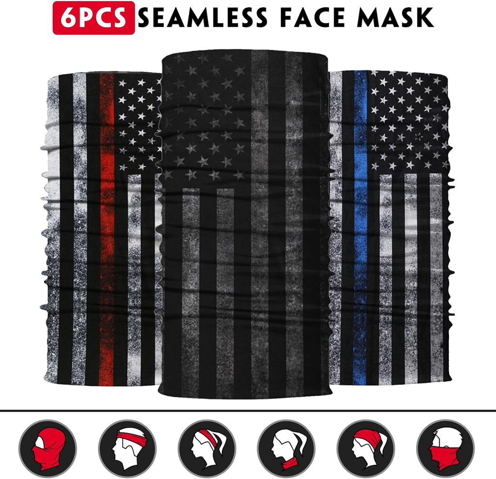 Neck Gaiter for Men Women Headwear Bandana Head Wrap Face Scarf Mask Cover Warmer Balaclava-Seamless & Versatile
