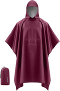 iCreek Hooded Rain Poncho Packable Waterproof Unisex Raincoat with Pocket