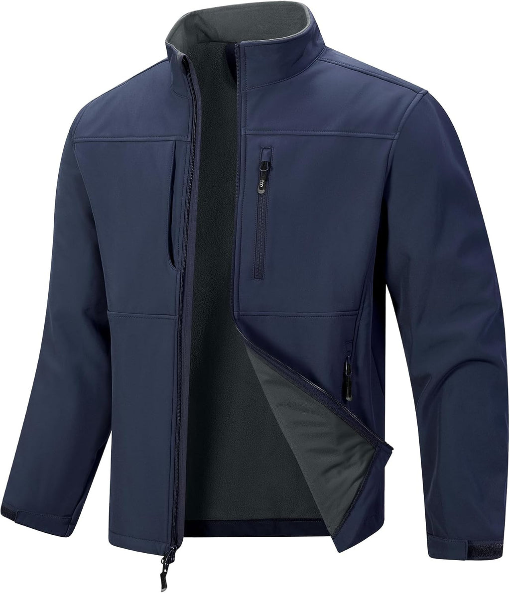33,000ft Men's Lightweight Softshell Jacket Fleece Waterproof Windbreaker