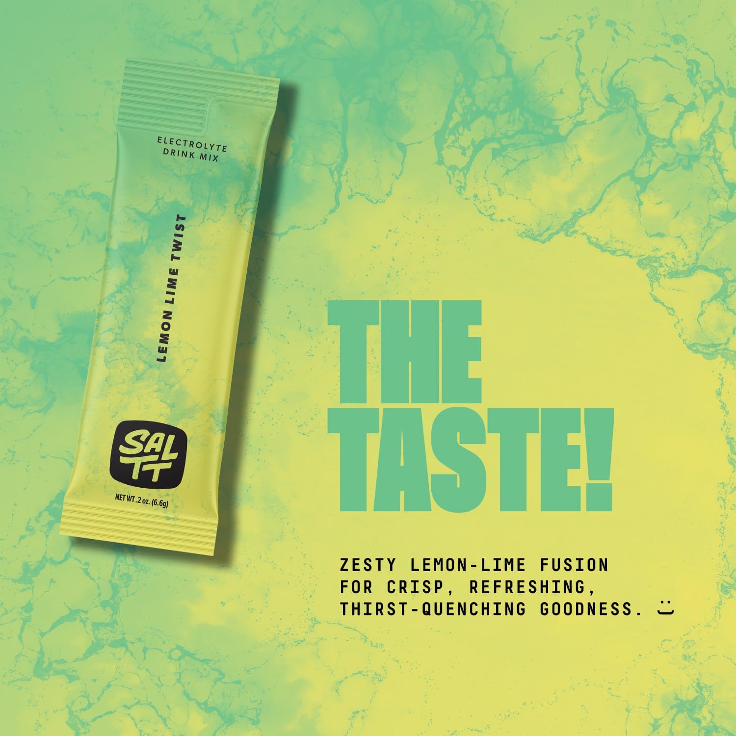 SALTT Electrolyte Packets - Lemon Lime Twist (30 Sticks) - Zero Sugar