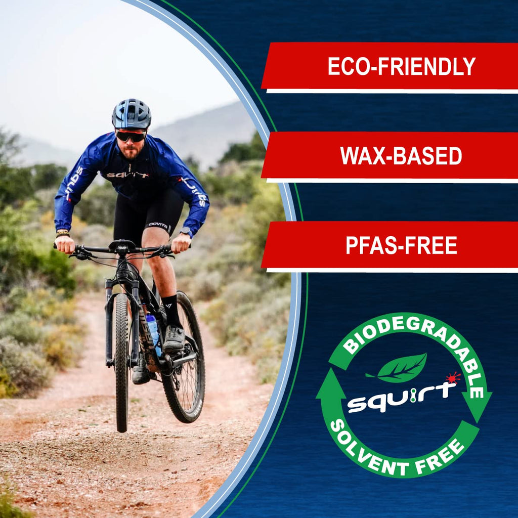 Squirt Chain Lube for Bikes (0.5 Oz, 6 Pack) – Long-Lasting Lubricant for All Bike Chains – All-Weather Dry Bike Chain Lube to Reduce Noise & Chainsuck – Bicycle Tools & Maintenance Aid