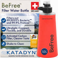 Katadyn BeFree 1L Lightweight Collapsible Water Filter Bottle for Outdoors