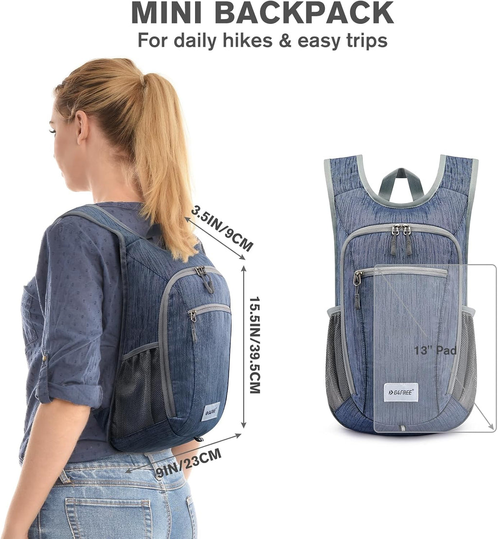 G4Free 10L/15L Hiking Backpack Lightweight Packable Hiking Daypack Small Travel Outdoor Foldable Shoulder Bag
