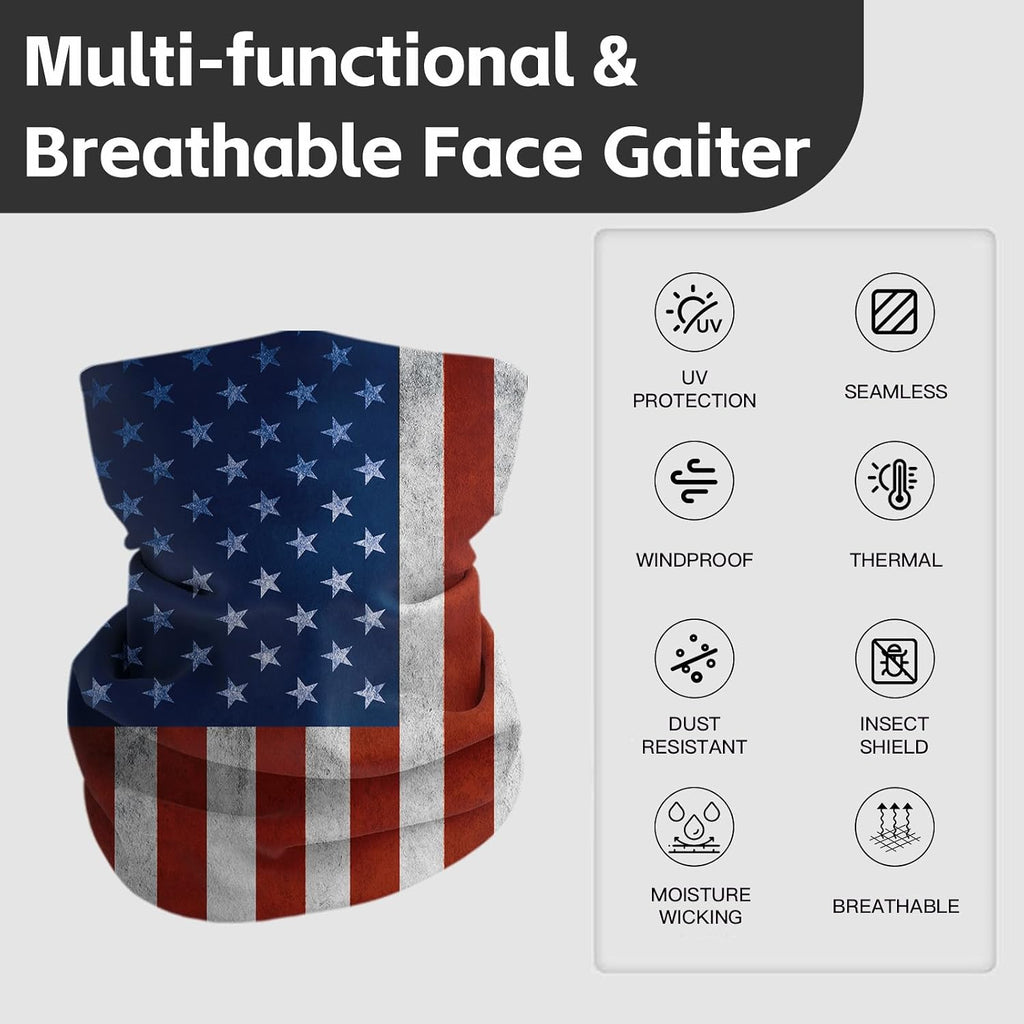 Breathable Neck Gaiter UPF 30+ Sun Protection Face Mask for Men