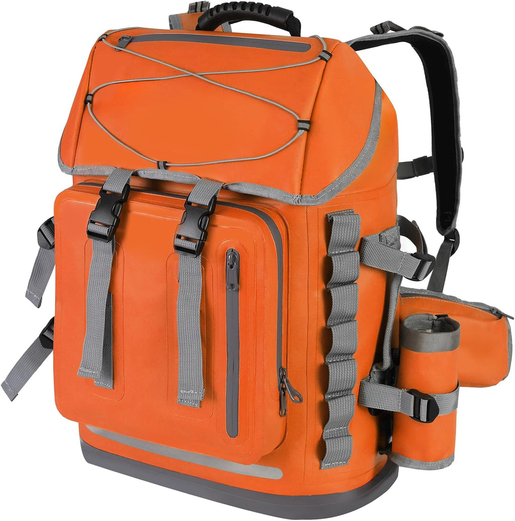 MORXPLOR Waterproof Backpack,Heavy Duty Hiking Backpack,35L/55L Roll Top Closure with Lid,Cushioned Floating Dry Bag Waterproof